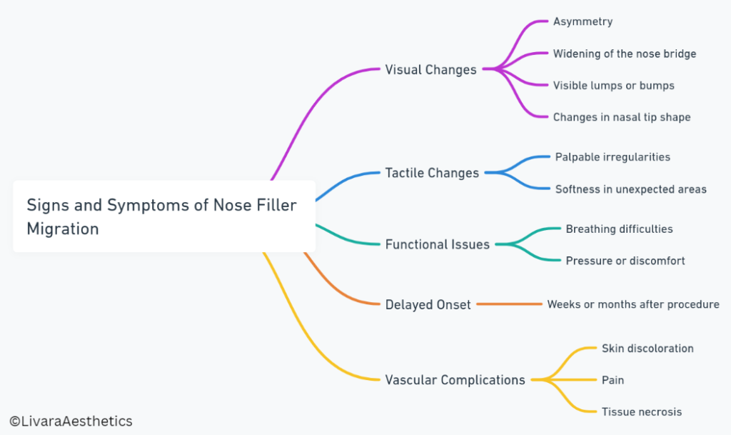 Signs of Nose Filler Migration